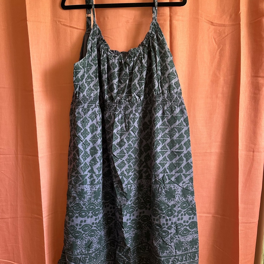 Sonoma Purple and Black Patterned Midi Dress